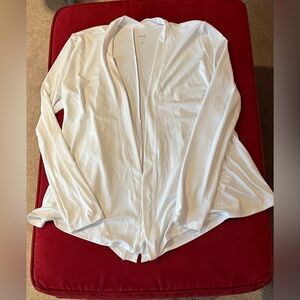 White atheleisure jacket